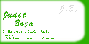 judit bozo business card